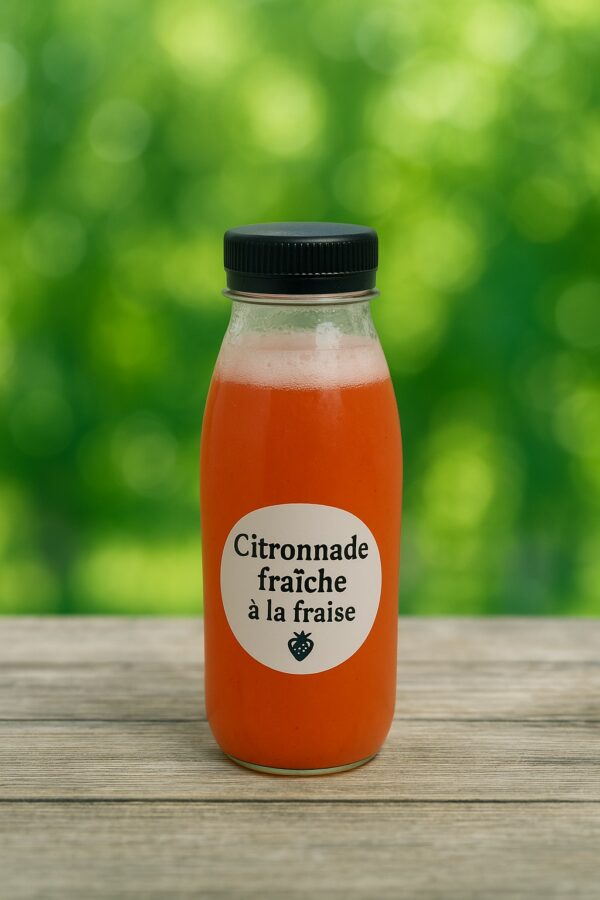 Citronnade fraiche à la fraise